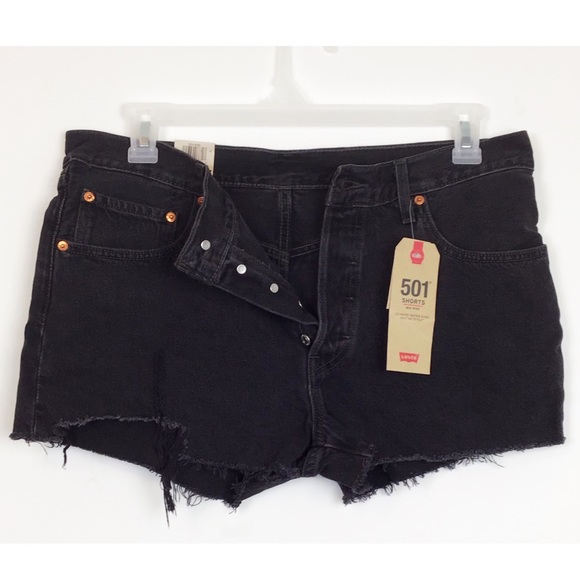 Levi's Denim - Levi’s 501 Mid-Rise Cut Off Shorts.